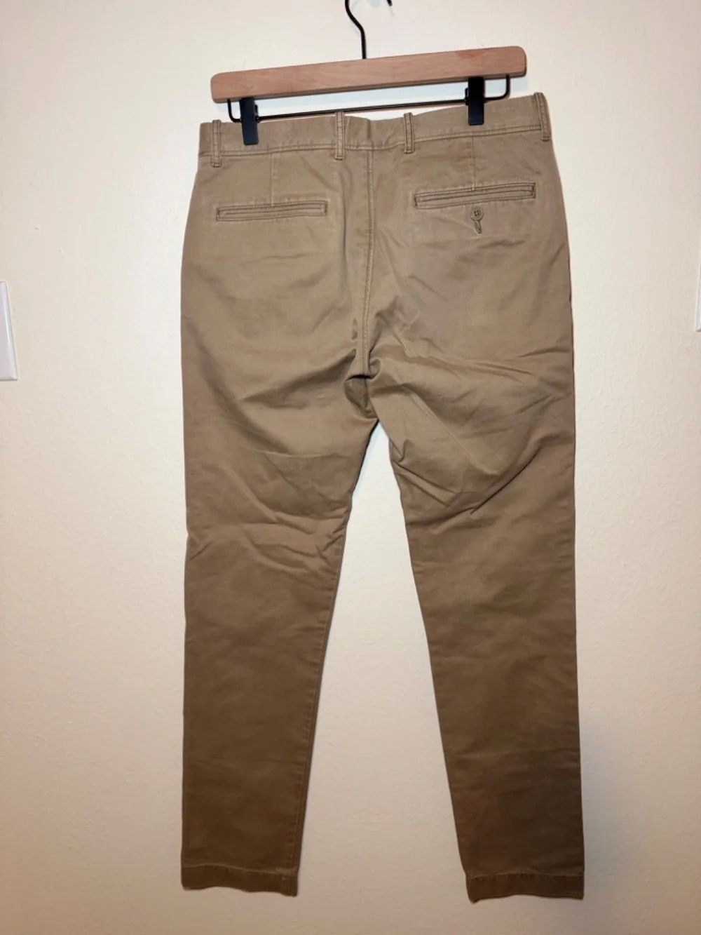 J.Crew Always 484 Slim Chino Pants Mens 30x32 Khaki Tan Cotton Casual Preppy